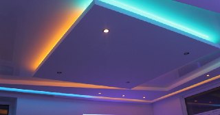 Натяжной потолок с подсветкой Ессентуки, цена от 2125 руб.